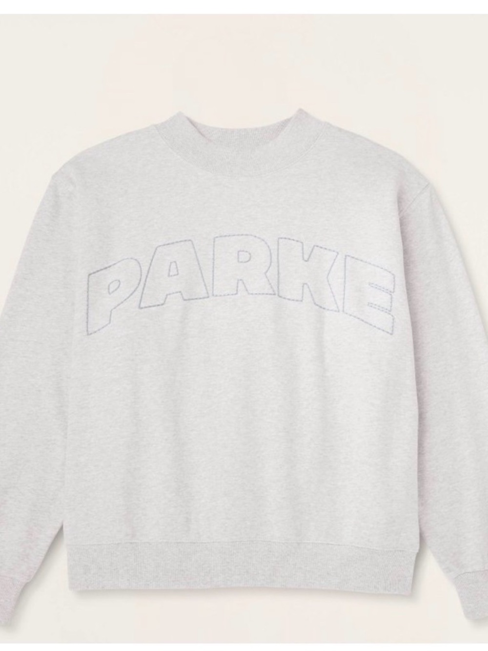 Parke x Target mockneck sweatshirt heather gray L/XL - Picture 2 of 3
